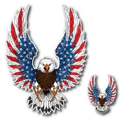 american flag with eagle decals|eagle wall graphics.